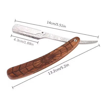 Ironclad Damascus Straight Razor
