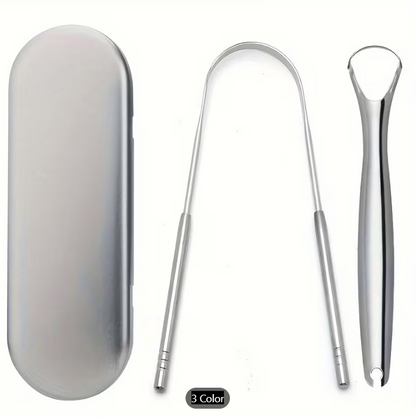 Duo Steel Tongue Scraper kit